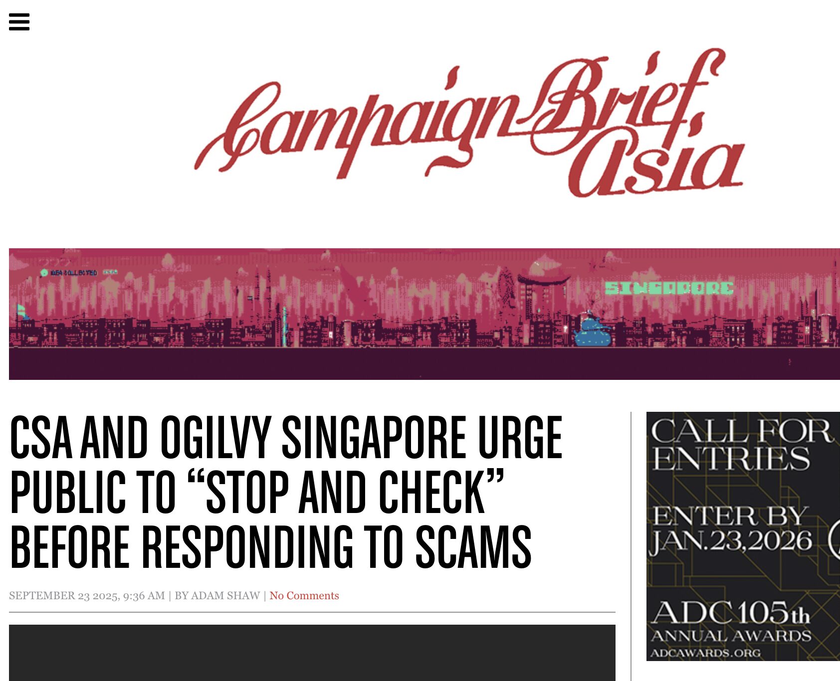 Campaign story, Campaign Brief Asia, September 2025