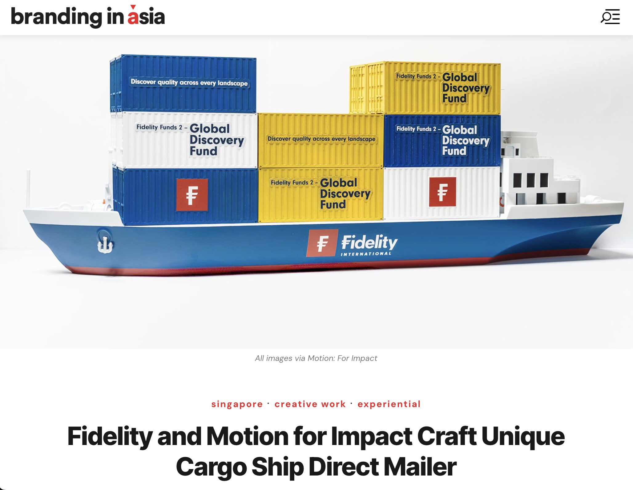 Campaign story, Branding in Asia, August 2025